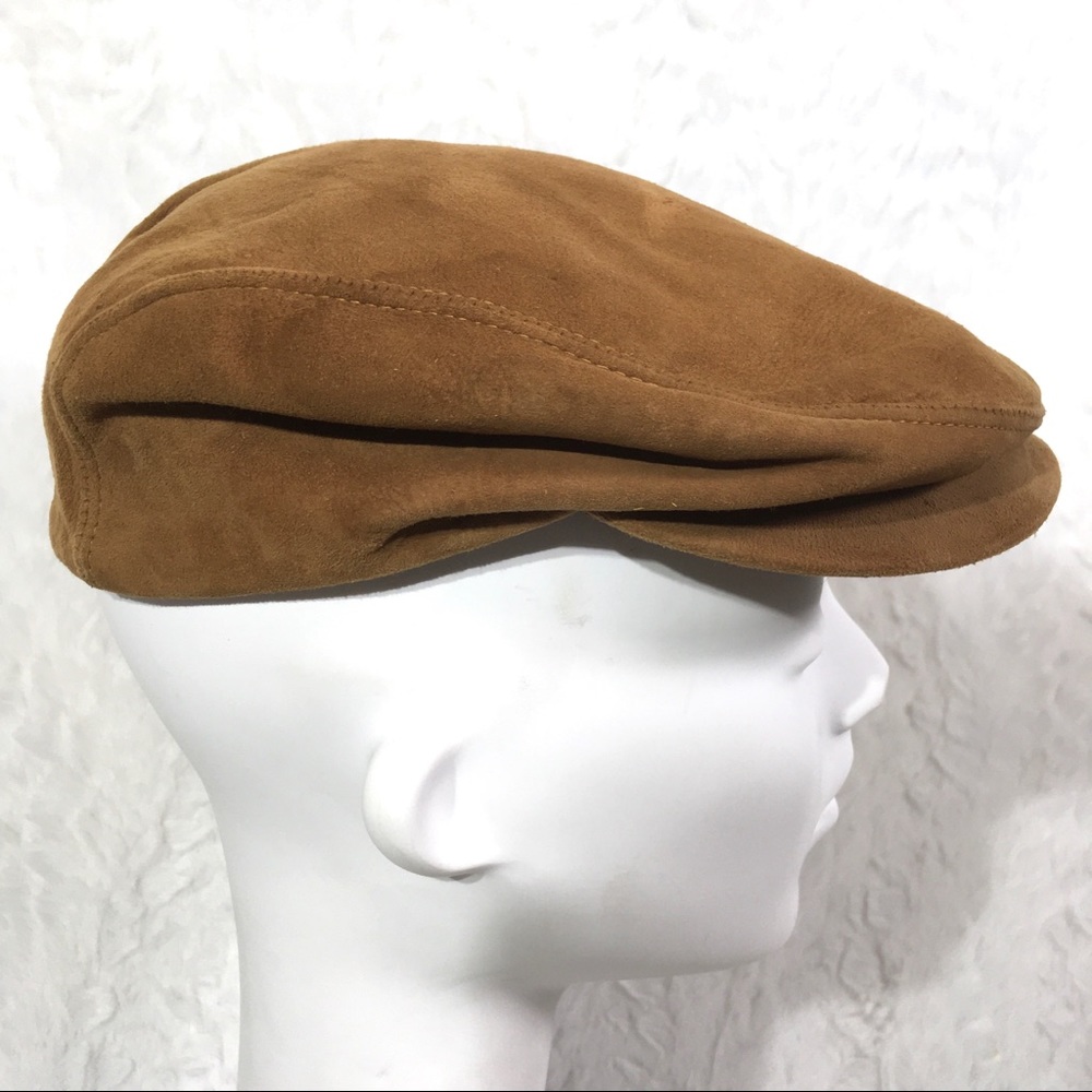 Vintage Rosollino Newsboy Hat Size 7 Brown